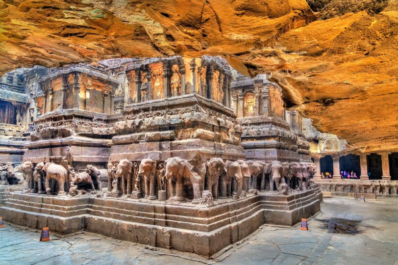 Viajes India Centre Blackpepper 0002 Kailasa Temple Cave 16 Ellora Complex Unesco World Heritage Site Maharashtra India