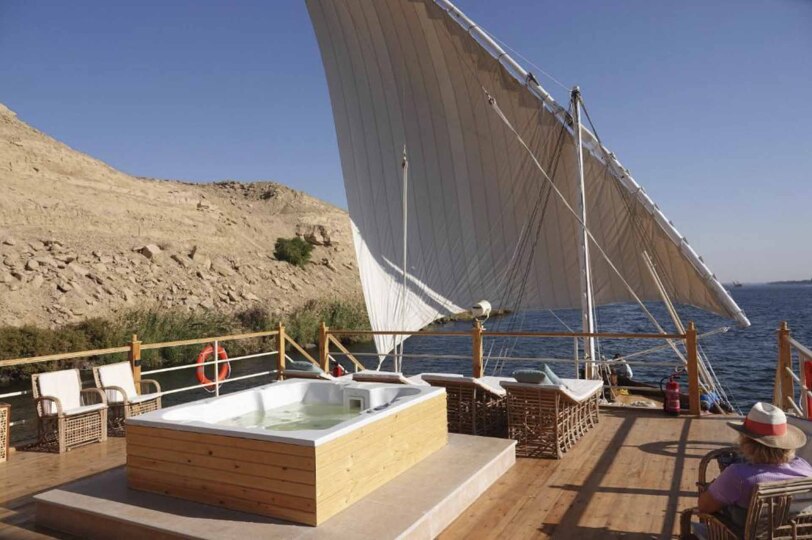 Viajes Egipto Blackpepper Travel 0013 Dahabiya Jacuzzi Cubierta