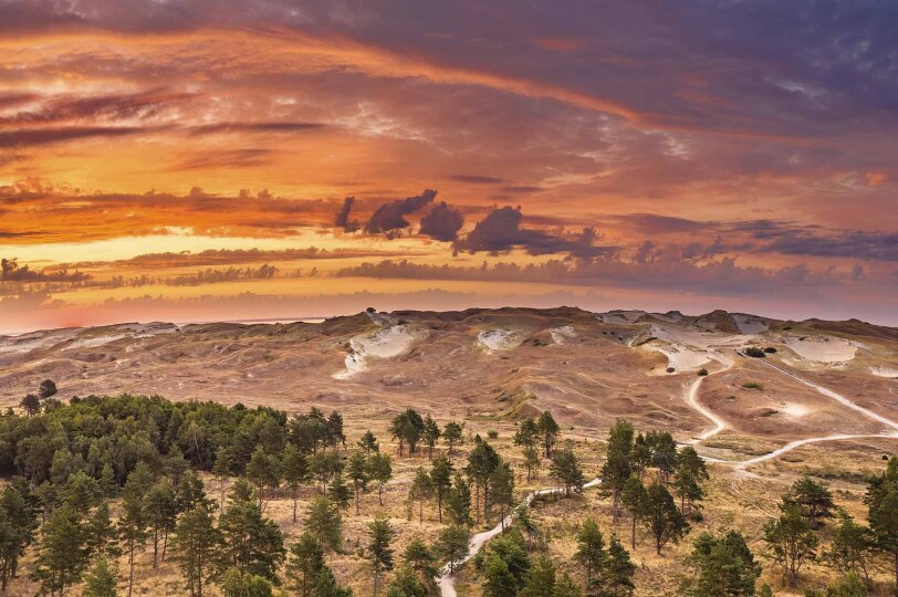 Viajes Lituania Blackpepper 0001 The Curonian Spit Dunes And Purple Sky Candrius Aleksandravicius Lithuania Travel