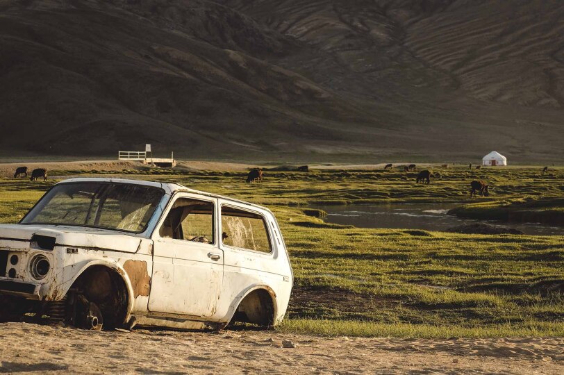 Bulunkul, carretera del Pamir