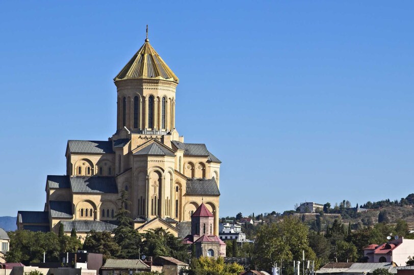 Viajes Georgia Blackpepper 0029 Beautiful View St Nicholas Church Captured Tbilisi Georgia