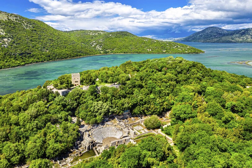 Viajes Albania Blackpepper Travel 0033 Aerial View Butrint Archaeological Site Albania