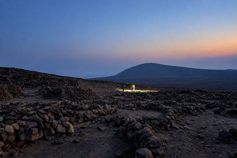Viaje Danakil Etiopia Blackpepper Erta Ale Noche